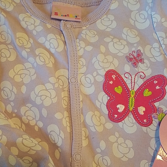 Onesie Sleeper, Sweet & Soft, 6/9 months - Picture 2 of 7